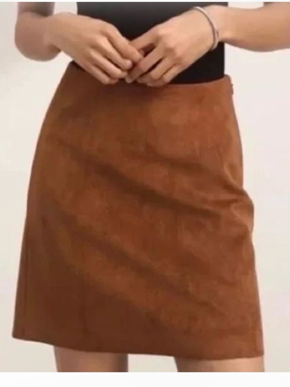 Babaton Aritzia hopper mini suede skirt